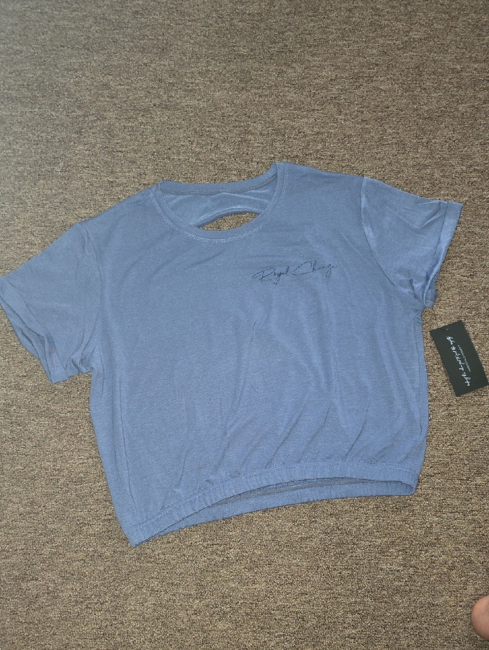 Royal Change Short Sleeve Cropped Tee
